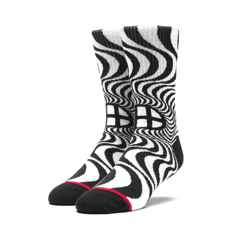 HUF X SPITFIRE SWIRL SOCK // BLACK