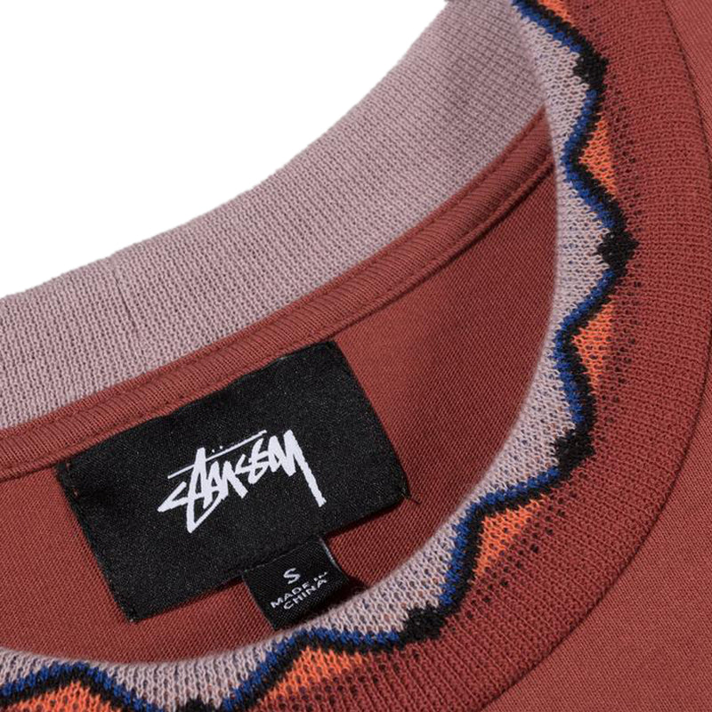 STÜSSY CLARITA INSIDE OUT TEE // BRICK