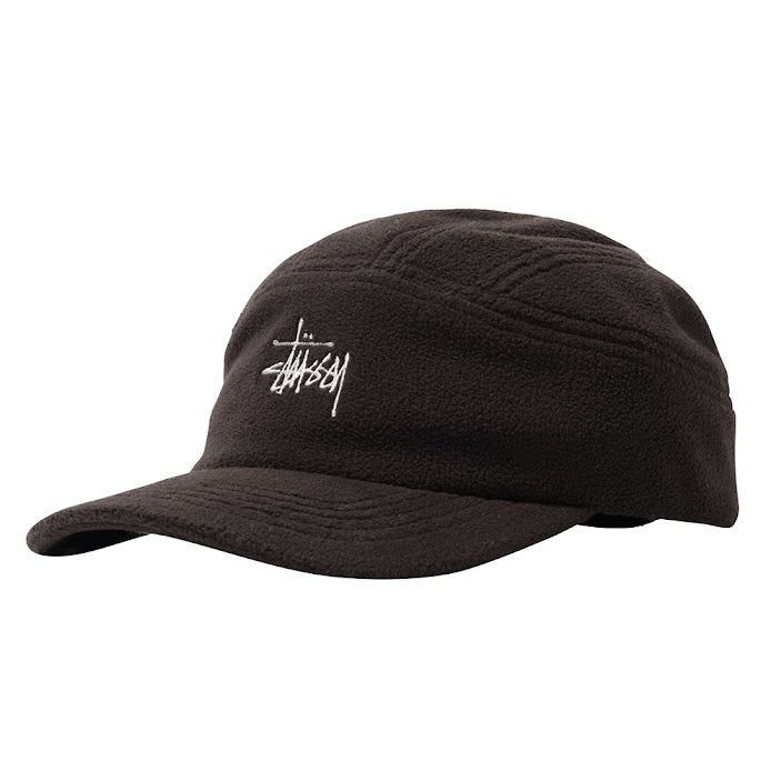STÜSSY POLAR FLEECE PANEL RUNNER CAP // BLACK