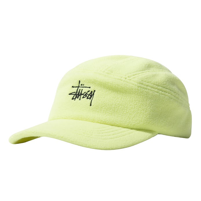 STÜSSY POLAR FLEECE PANEL RUNNER CAP // HIGHLIGHTER