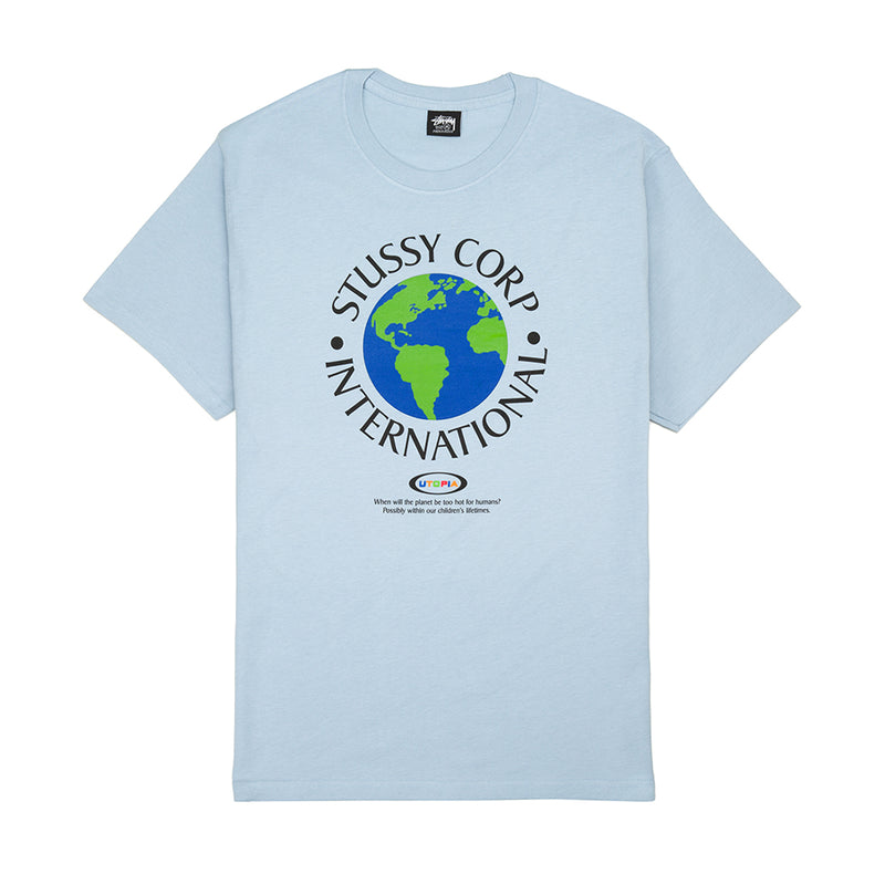 STÜSSY UTOPIA TEE // STEEL
