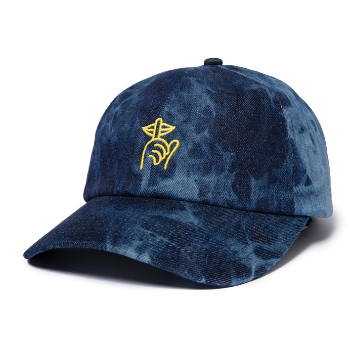THE QUIET LIFE SHHH DAD HAT // DENIM TIE DYE