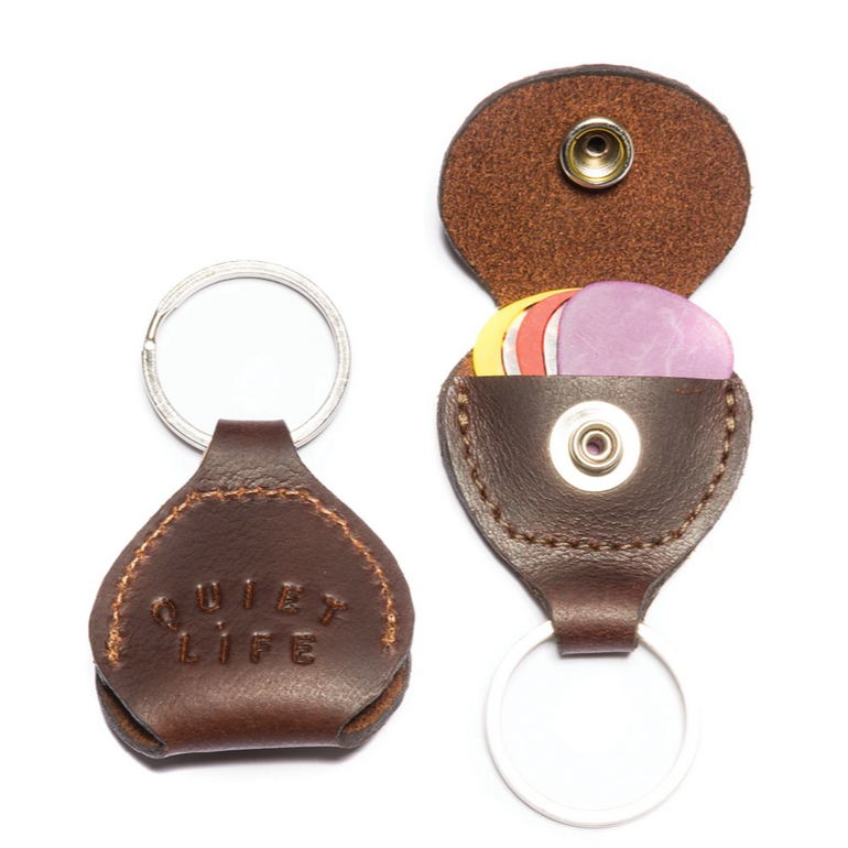 THE QUIET LIFE GUITAR PICK KEYCHAIN // BROWN