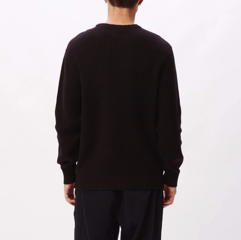 OBEY BOLD LABEL ORGANIC SWEATER // BLACK