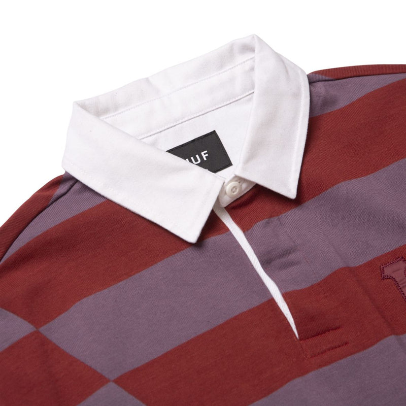 HUF YORKE L/S RUGBY // BRICK