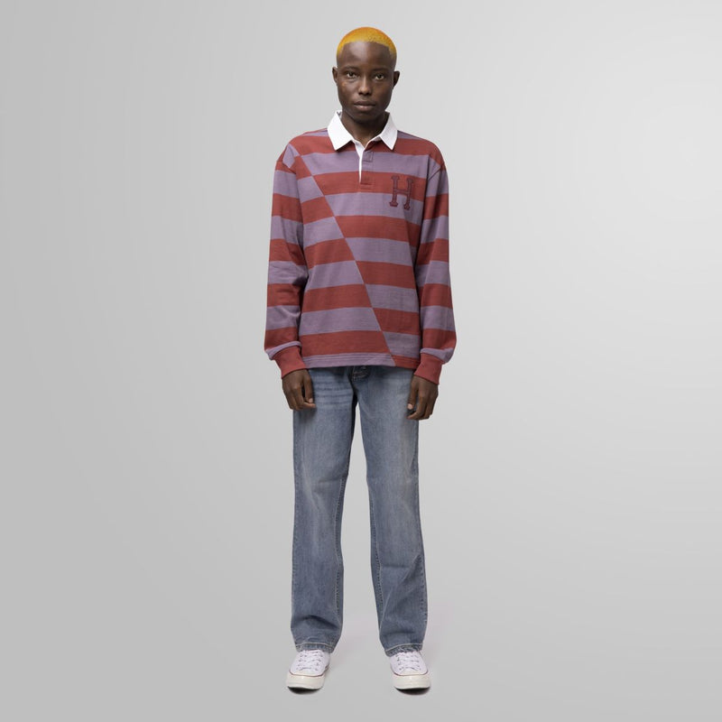 HUF YORKE L/S RUGBY // BRICK