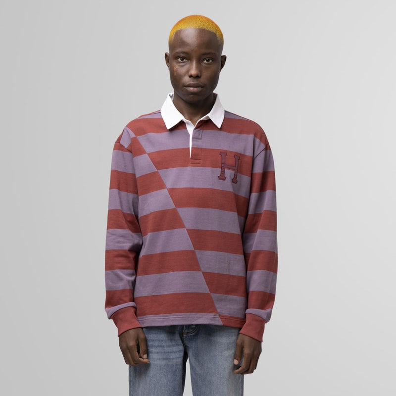 HUF YORKE L/S RUGBY // BRICK