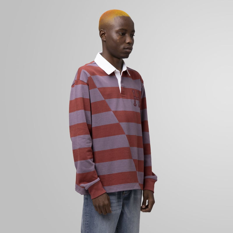 HUF YORKE L/S RUGBY // BRICK