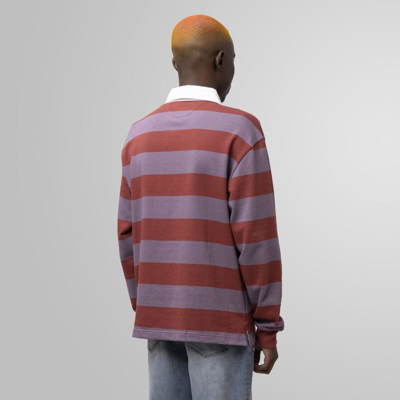 HUF YORKE L/S RUGBY // BRICK