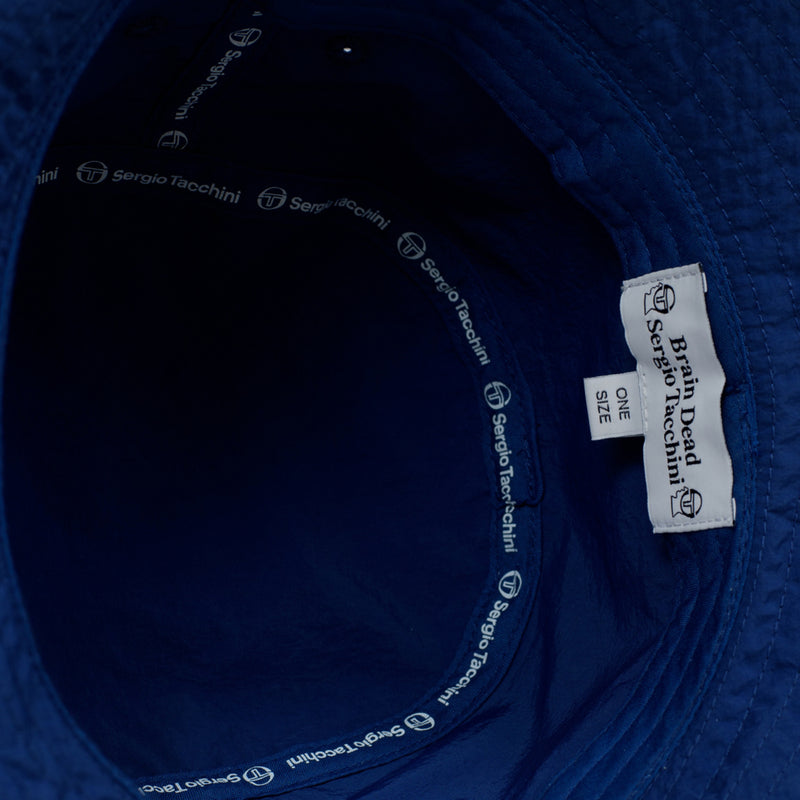 brain dead f21h02002499 sergio tacchini x brain dead bucket hat navy