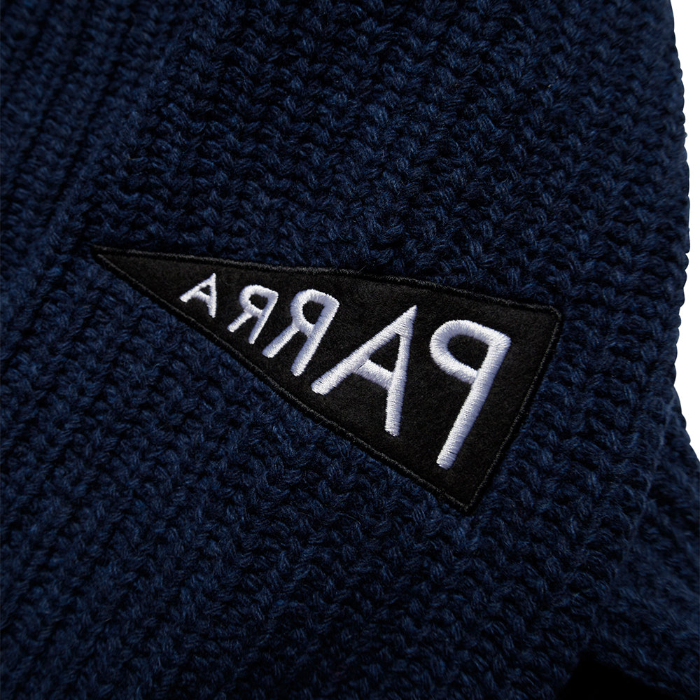 by parra 48431 mirrored flag logo knitted pullover blue