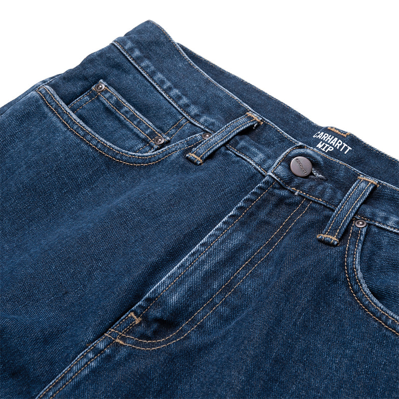 carhartt wip I029210 01 06 pontiac pant blue stone washed