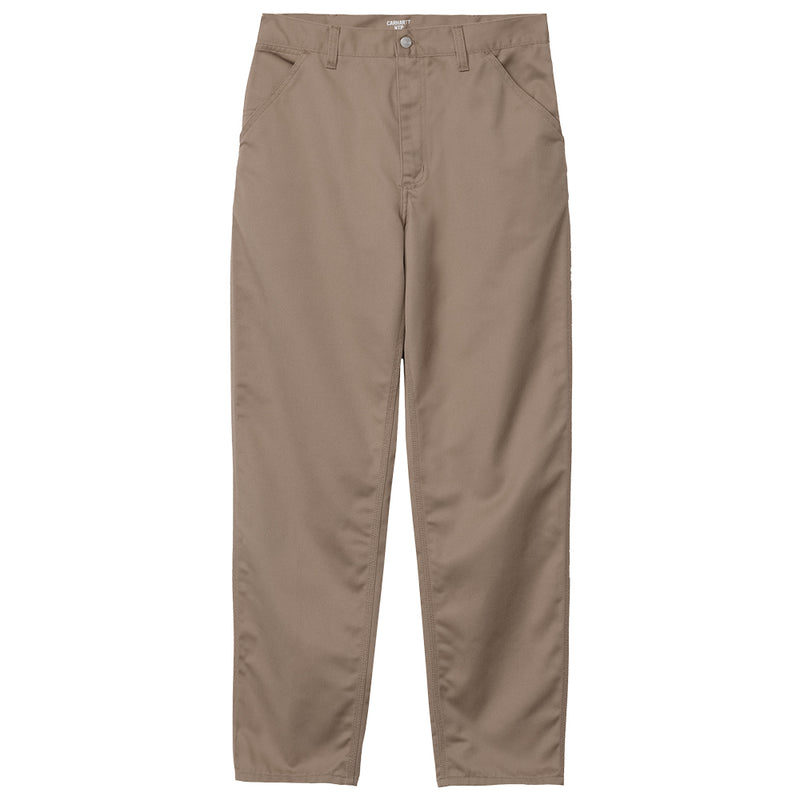 carhartt wip i020075 8y 02 simple pant leather rinsed 