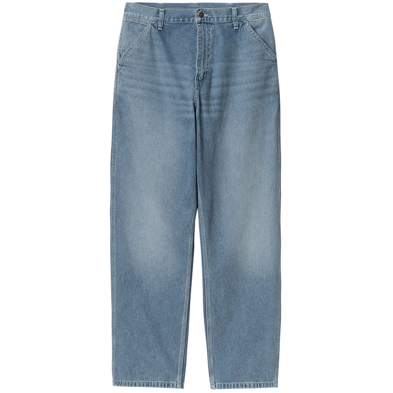 carhartt wip i022947 01 zo simple pant blue light true washed