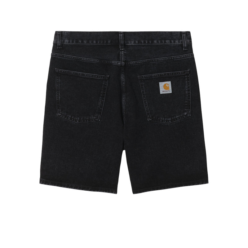 carhartt wip i029209 89 06 newel short black stone washed