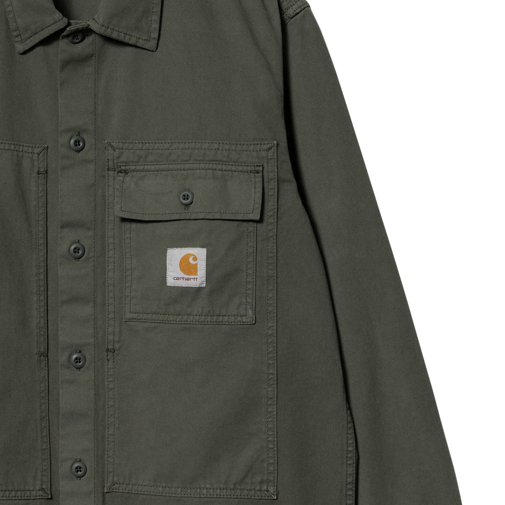 carhartt wip i030765 0wh gd l s charter shirt boxwood garment dyed