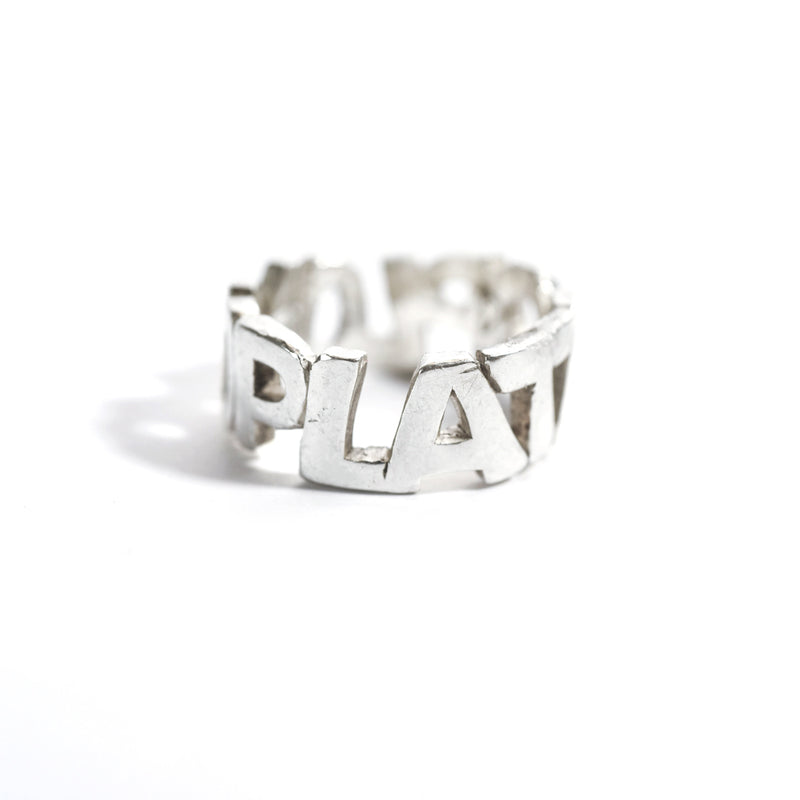 doryphoros plata o plomo ring In 925 Silver handcarved & cast