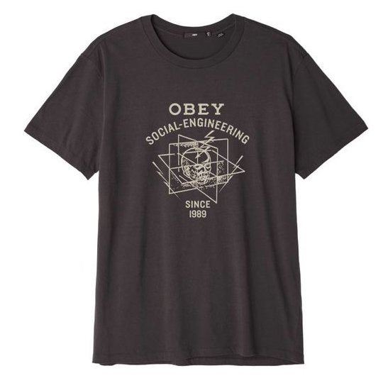 OBEY MIND CONTROL S/S TEE // OFF BLACK