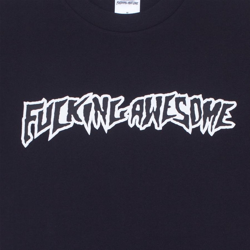 FUCKING AWESOME PUFF OUTLINE LOGO S/S TEE // BLACK