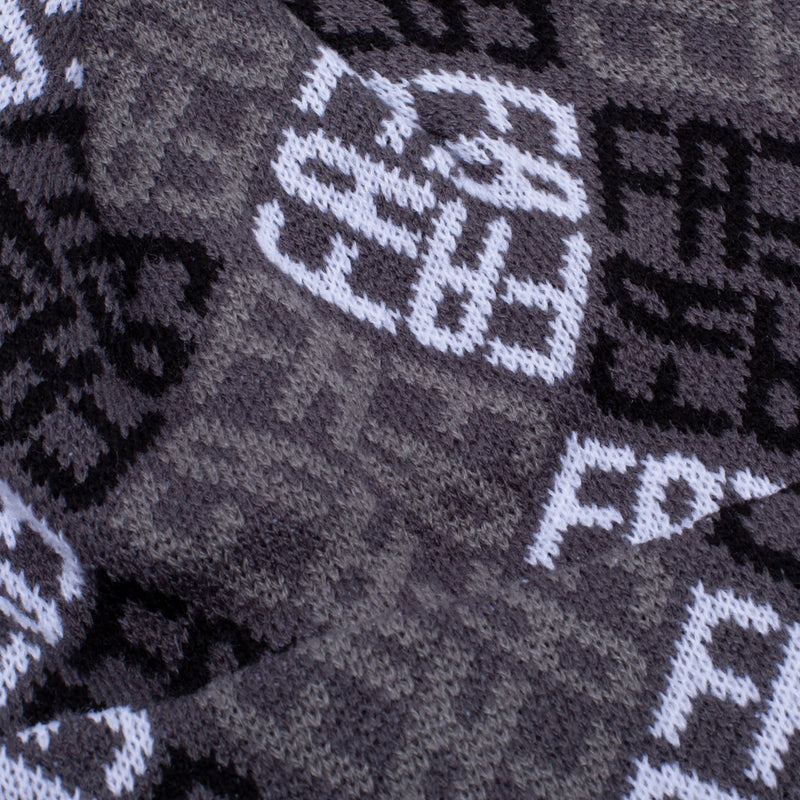 fucking awesome pn3121 2022 monogram cuff beanie grey black