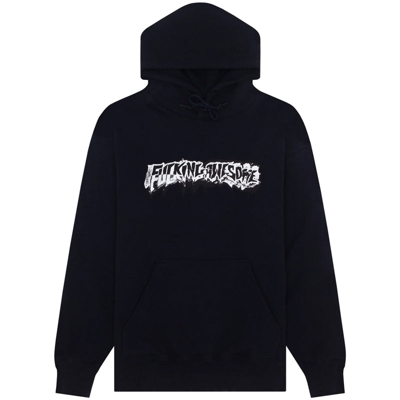 fucking awesome pn3153 dill cut up logo hoodie black