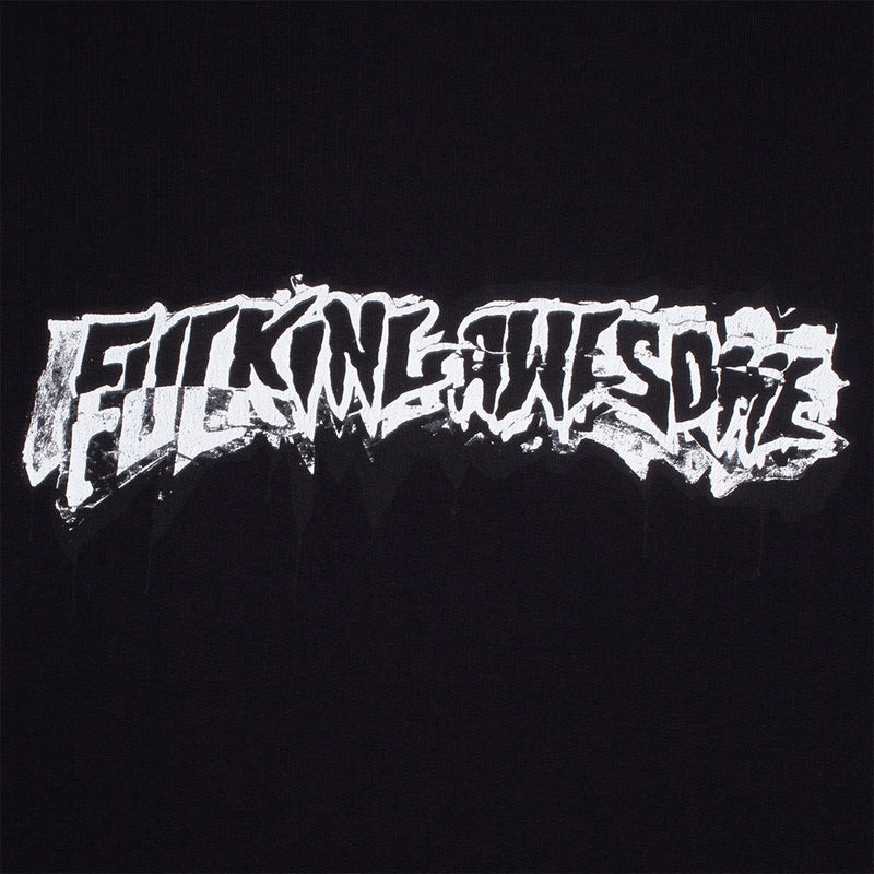 fucking awesome pn3153 dill cut up logo hoodie black