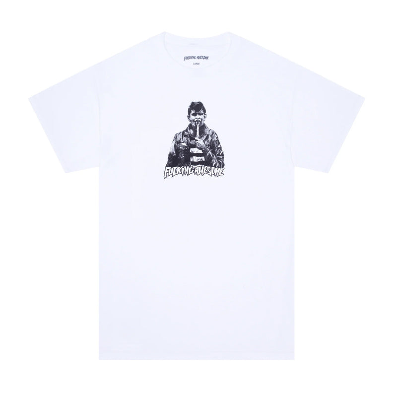 fucking awesome pn4061 knife tongue tee white