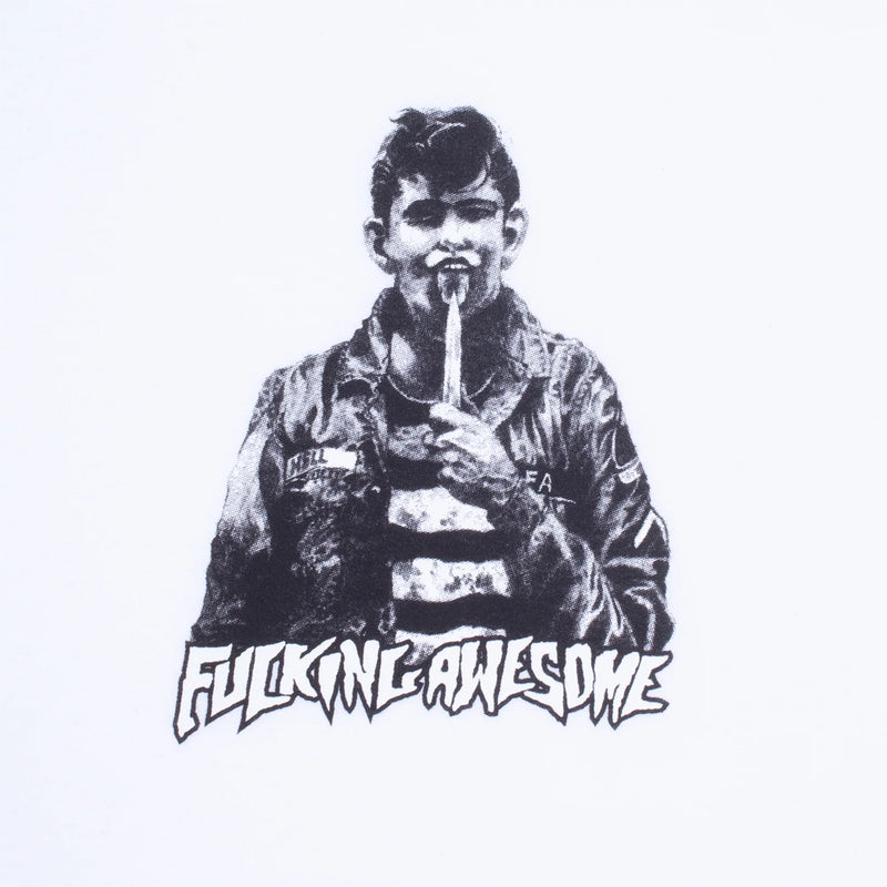 fucking awesome pn4061 knife tongue tee white
