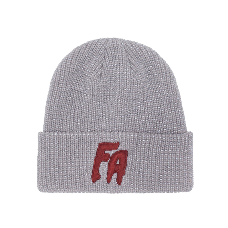 fucking awesome pn4096 reflective waffle cuff beanie grey
