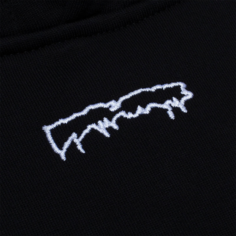 fucking awesome pn4130 outline drip hoodie black