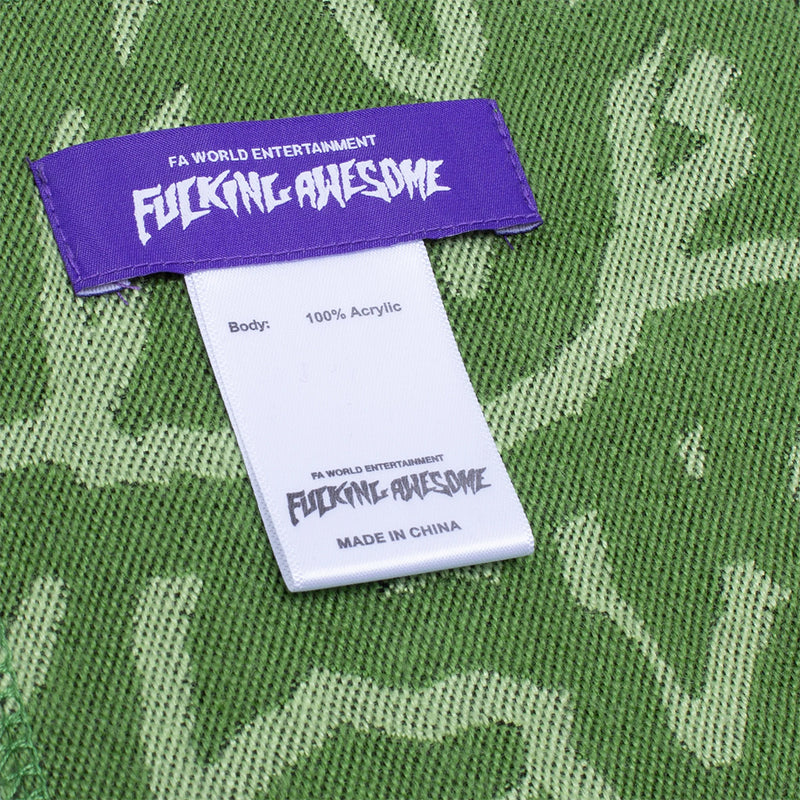 fucking awesome pn4171 sticker stamp scarf green