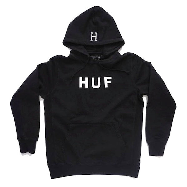 huf fl00052 classic dye hoodie black