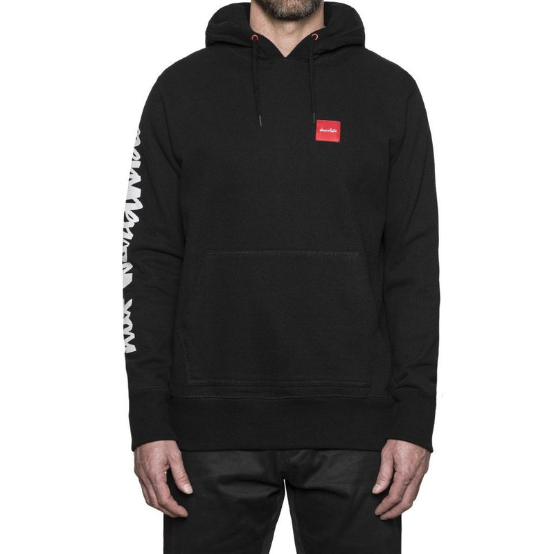 HUF CHUNK WORLDWIDE PULLOVER HOOD // BLACK-The Collateral