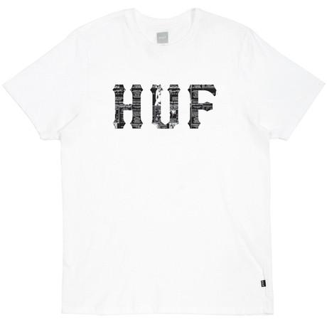 HUF CLASSIC LOGO CLASSIFIEDS TEE // WHITE-The Collateral