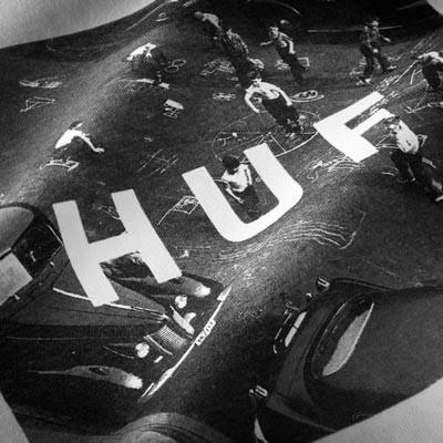 HUF CLASSIC YOUTH BOX LOGO TEE // BLACK-The Collateral