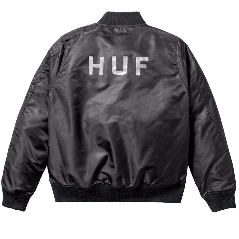 HUF ネイビー MA-1ジャケット HUF Reversible MA-1 Jacket, Size M