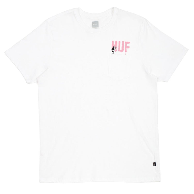 TS00104 HUF LADDER POCKET TEE // WHITE-The Collateral