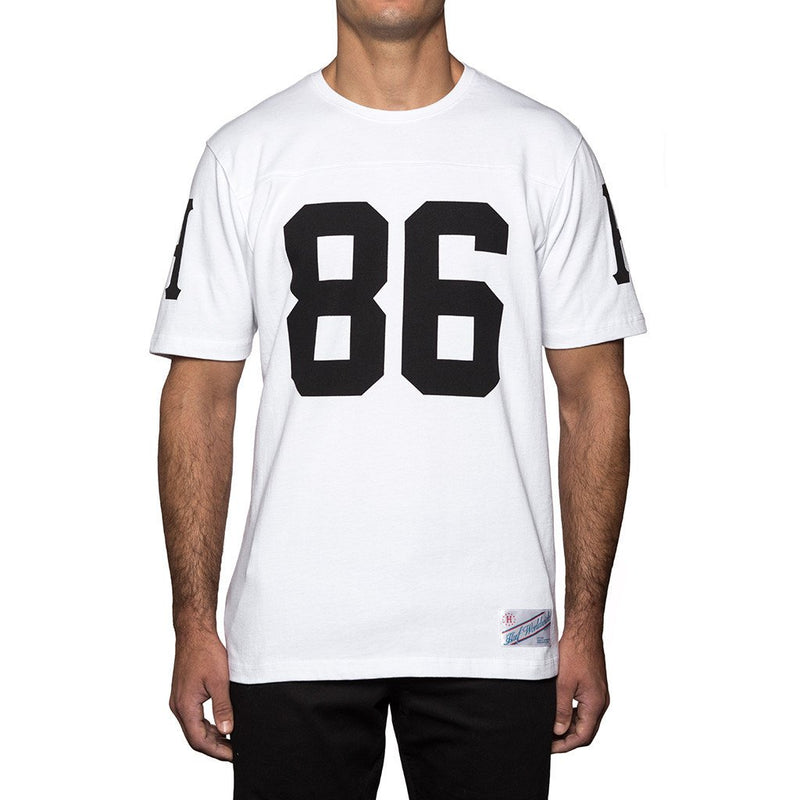 HUF LAYNE CREW S/S FOOTBALL JERSEY // WHITE-The Collateral
