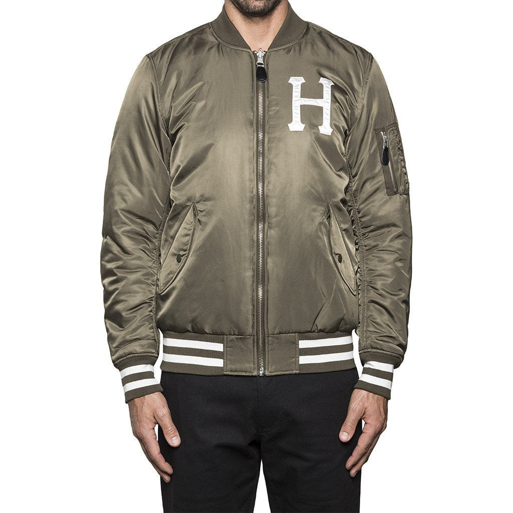 HUF MA-1 REVERSIBLE BOMBER // OLIVE CAMO-The Collateral