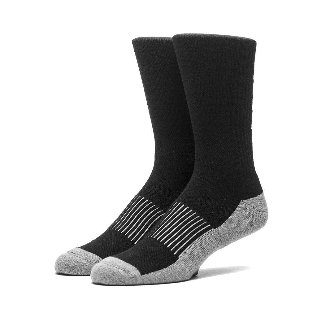 HUF PERFORMANCE PRO CREW SOCK // BLACK-The Collateral