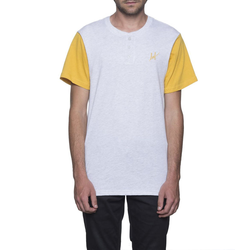 HUF SCRIPT HENLEY // ATHLETIC HEATHER/MUSTARD-The Collateral