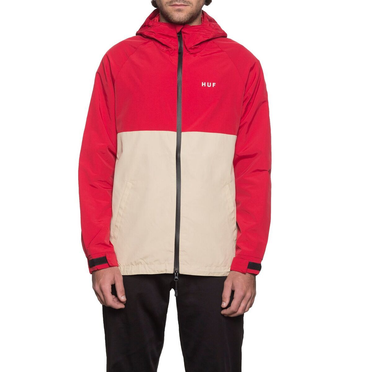 HUF STANDARD SHELL JACKET \\ RED/TAN-The Collateral