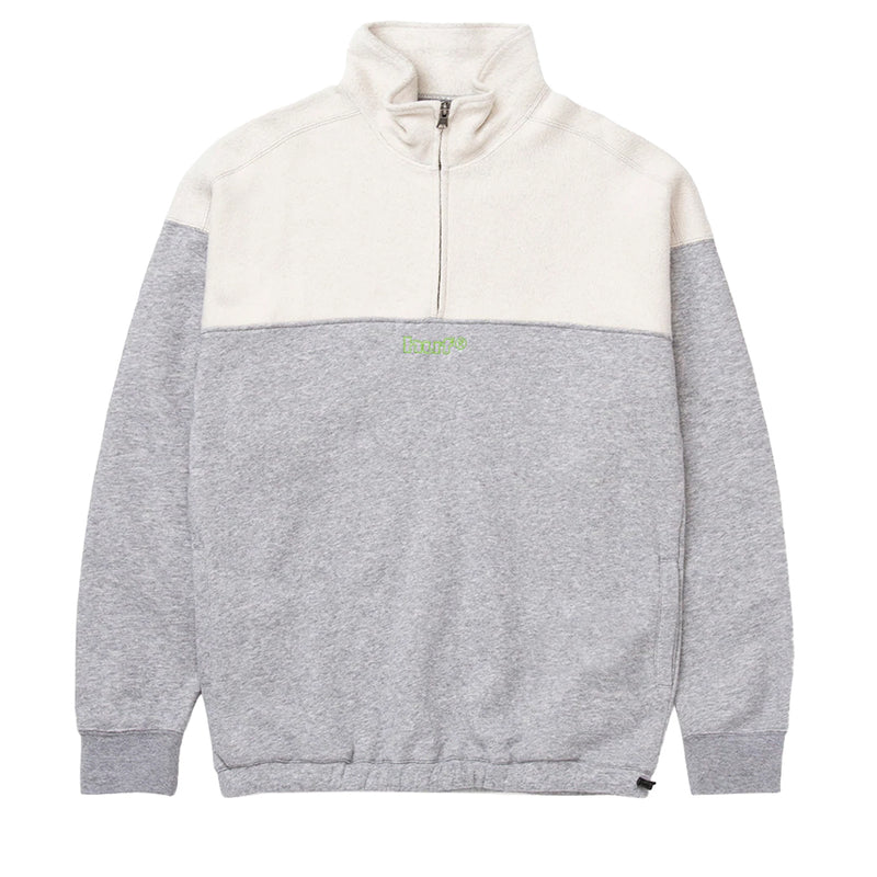 huf worldwide 1 4 zip mockneck fleece athletic heather wfl0011 athhr