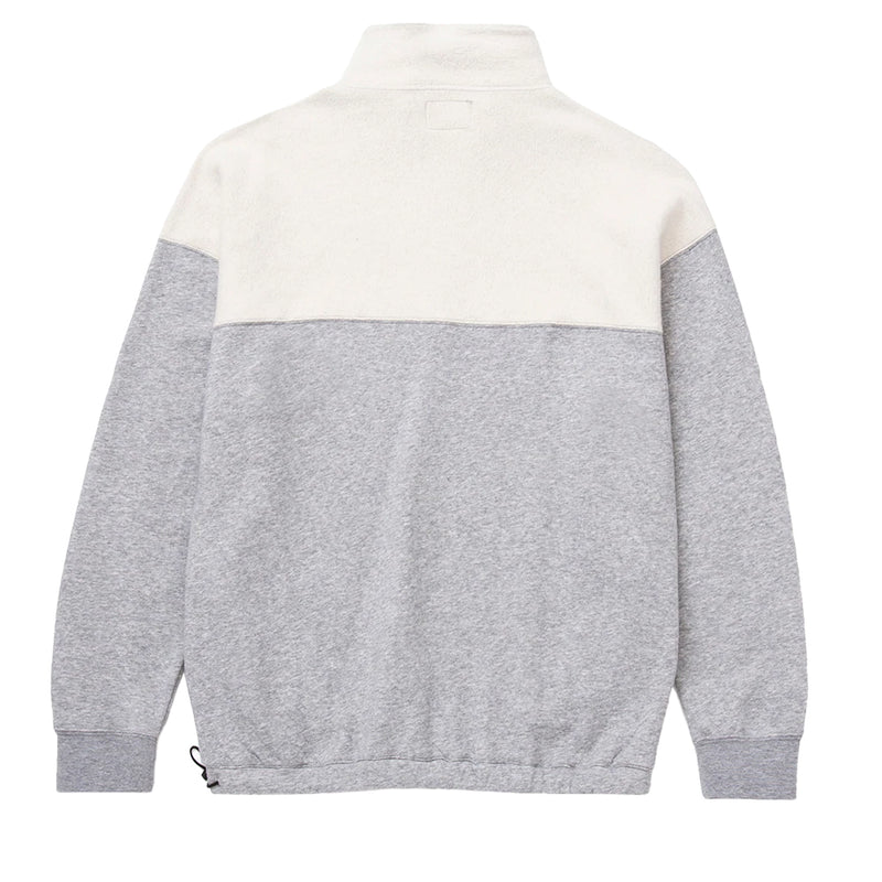huf worldwide 1 4 zip mockneck fleece athletic heather wfl0011 athhr