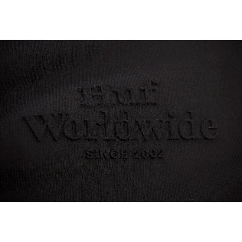 HUF WORLDWIDE EMBOSSED TEE \\ BLACK-The Collateral