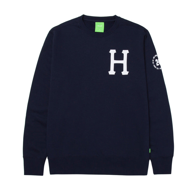 huf worldwide forever crew navy pf00459 navy
