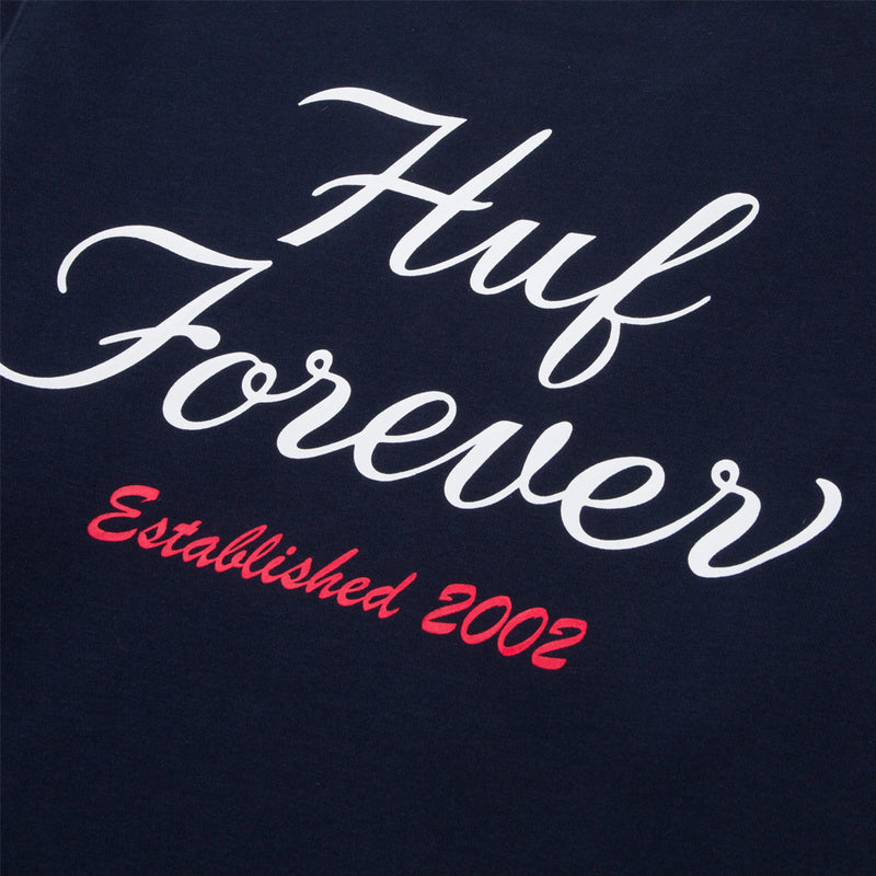 huf worldwide forever crew navy pf00459 navy