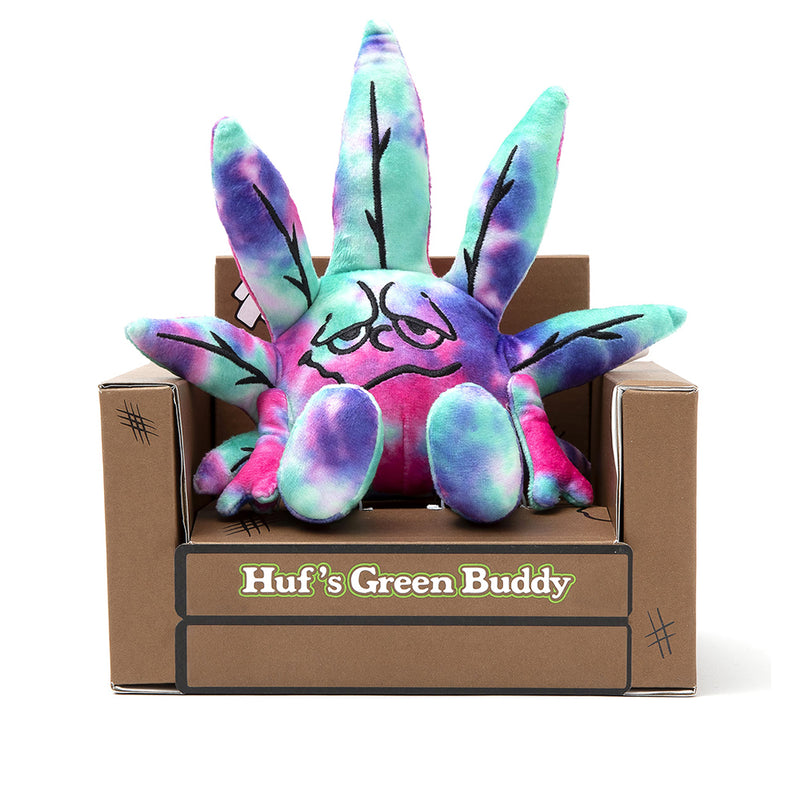 huf worldwide green buddy tiedye plush multi ac00719 multi