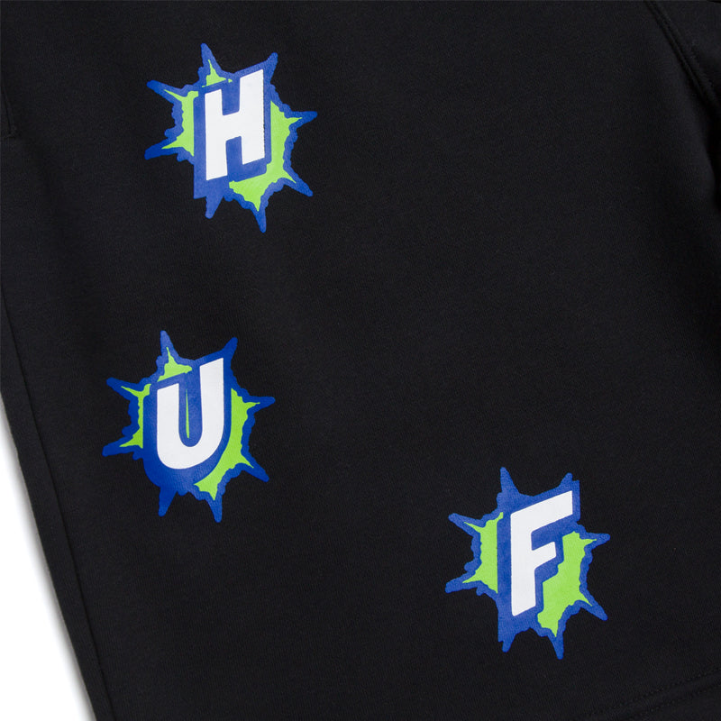 huf worldwide infinity jewel fleece short black pt00199 black