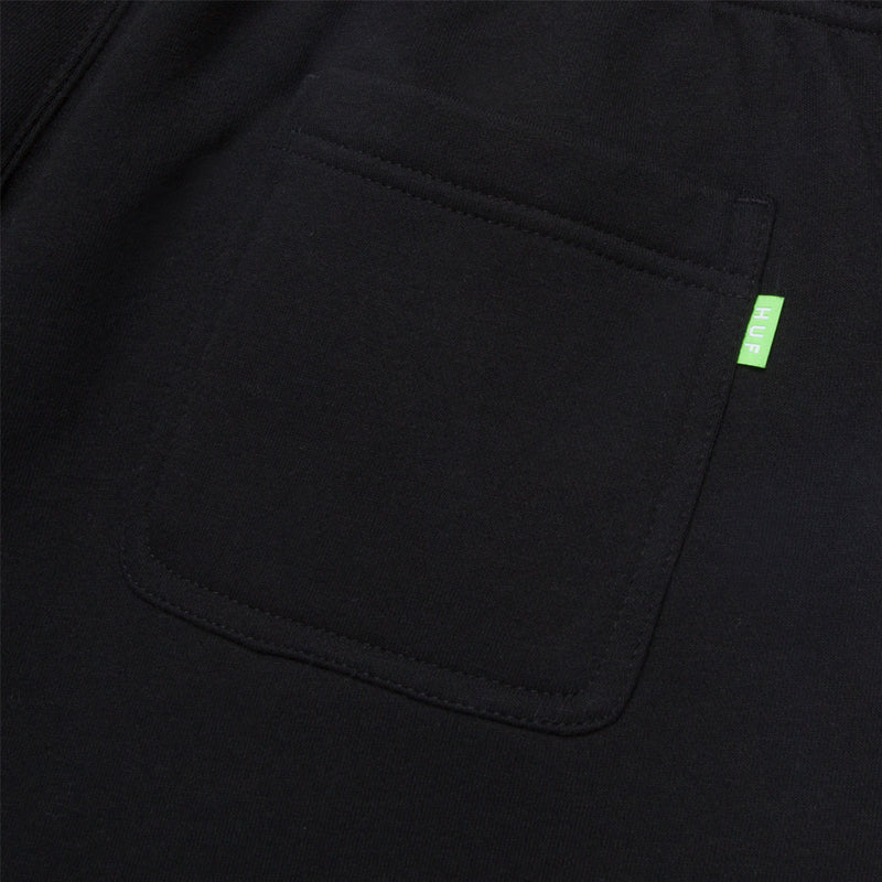 huf worldwide infinity jewel fleece short black pt00199 black